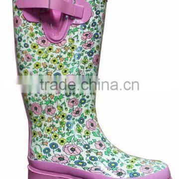High Heels Women Rubber Rain Boots photo-2