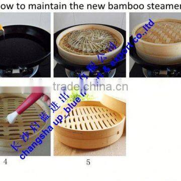 Natural bamboo steamer on sale