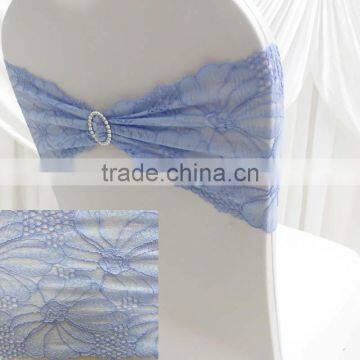 2016 Year Spandex/Lycra Lace Chair Band With Plastic Buckle Wedding Party Decor photo-3