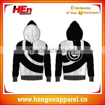 Hongen apparel Popular hoodies design black and white hoodies