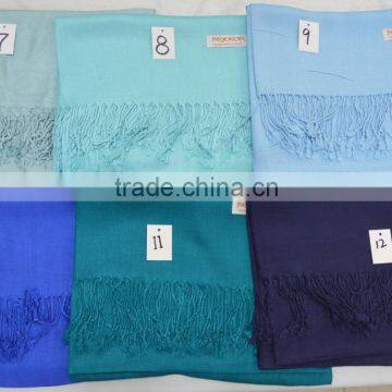 Fashion Women Twill Hot Popular Pashmina Shawl 100%viscose Solid Color photo-5