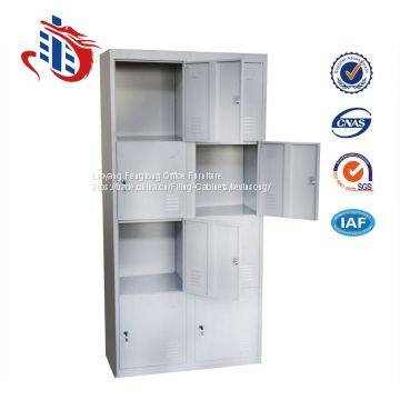 Iron almirah design 8 door dressing room metal locker box