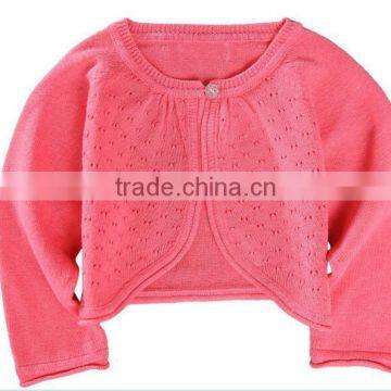 wholesale newborn baby girls pink bolero cardigan sweaters