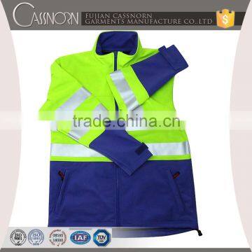 High Visibility Roadway Safety Reflective Softshell Jacket for Special Use photo-2