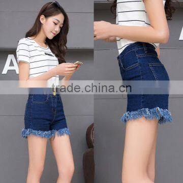 New Style Summer High Waist Tassels Ladies Fashion Hot Shorts Hot Jeans Shorts photo-2