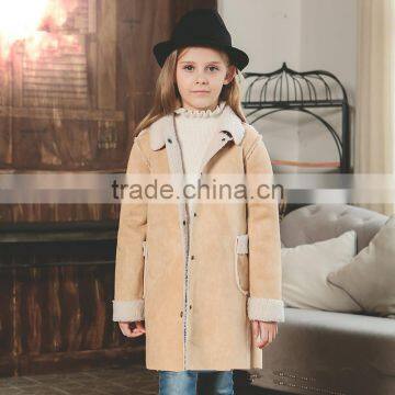 S60717B New Arrivals Fashion Lamb Wool Thick Warm Kids Clothes Cotton Children's Outwear Clothing