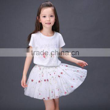 S80101A 2017 Summer T-shirt Dress Suit Summer Skirts Two-piece Outfit The Princess Skirts photo-5