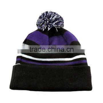 New Custom Style Men's Winter Knit Hat/Pom Pom Knitted Hat photo-3