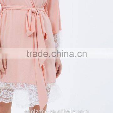 Relaxed Fit Wrap Front Comfortable Bamboo Bathrobe Wholesale Luxury Bathrobe photo-5