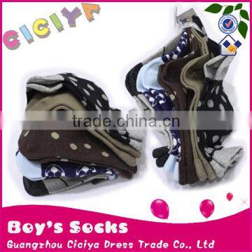 Boys cotton dot design socks 5 pairs/pack kids socks wholesale