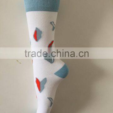 Amazon Supplier 100% Organic Cotton Women / Men Custom Design Your Own Colorful Dress Socks photo-5