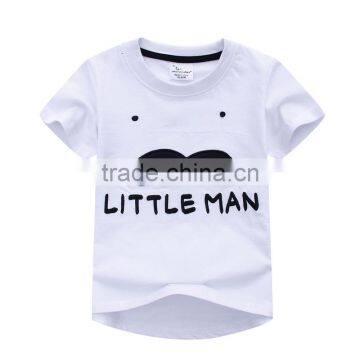 Wholesale summer cotton short sleeves boys kids round neck t-shirt