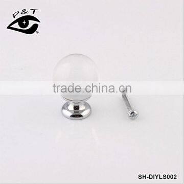 30MM White Round Crystal Ball Door Handle photo-3