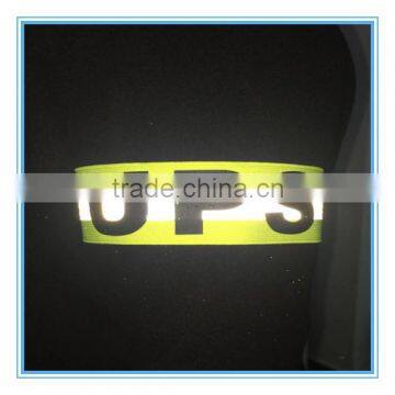 Cheap Custom Printing Magic Tape Elastic Reflective Armband Bracelets photo-5