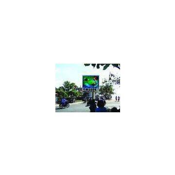 IP65 6800cd/m2 P10 Outdoor Full Color Led Display Advertising Signs , 1R1G1B 16.7M