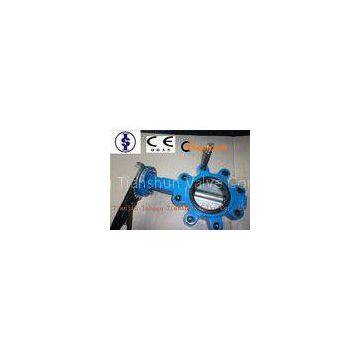 Industrial Manual / Worm Gear Operated Butterfly Valve Wafer And Lug Type API 609