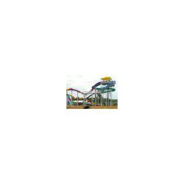 Multi Color Large Fiberglass Water Slides , Extreme Water Slides for entertainment