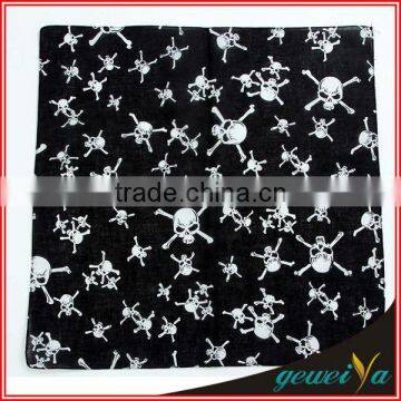 Fashion Printing Cotton Skull Handkerchief