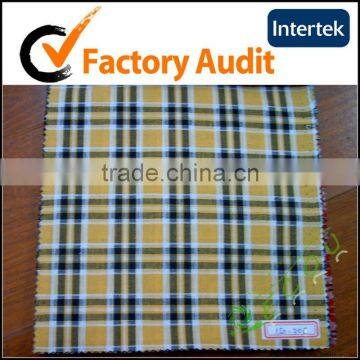 100 cotton yarn dyed woven fabric