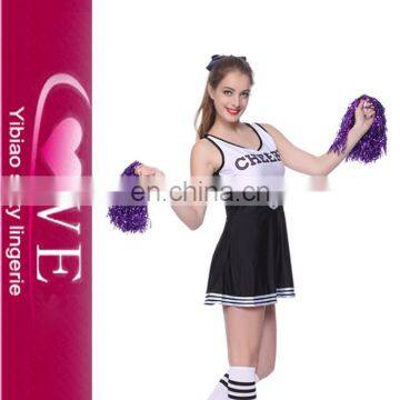 School Girl Uniform Costume Cosplay Sexy Cheer Leader Sport Fancy Dress