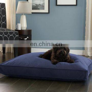 Polyester fiber Luxury Pet Dog Beds Washed Duck Feather Filled Dog Beds