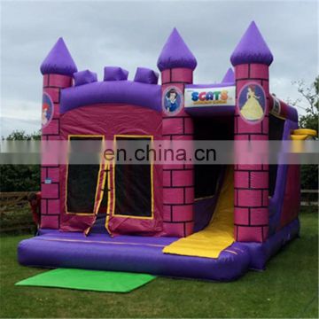 Happy inflatable princess bouncer castle combo