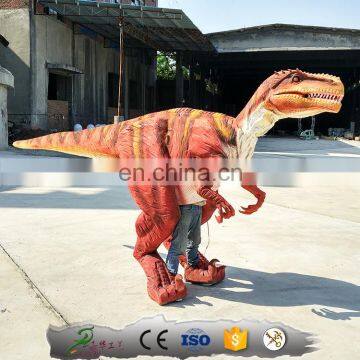 Lifelike Adult Jurassic Velociraptor Costume for Entertaining photo-3