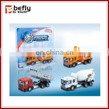 Sliding metal construction toy truck