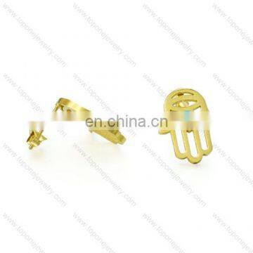 bulk sale hot fancy design gold earring of palm with a special eye