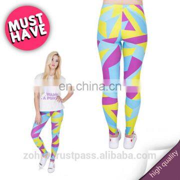 Neon Sport Muscle Running Lularoe Girl Fashion High Quality Femme Gym Denim Elastic Custom Fitness Woman Leggings