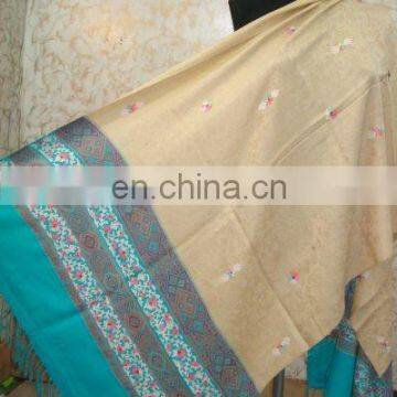 Shawls - Nepali Pashmina Cashmere Shawl (Beige)