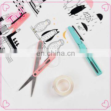 Factory price Wholesale New Design Multifunction different types of Plastic Handle mini stainless steel scissors