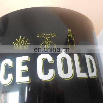Custom Black Color pp Round Ice Bucket With Cover for Bar Using photo-5