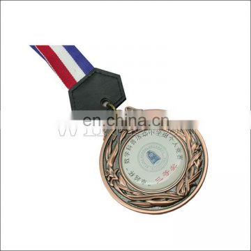 Custom award metal medal with antique copper