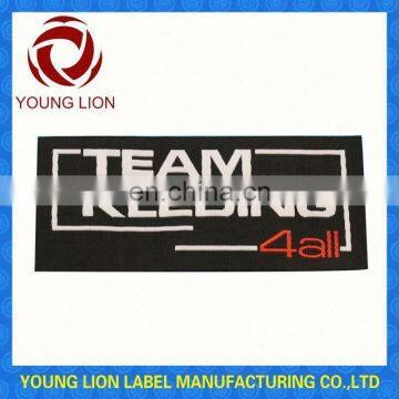 silk printed woven clothing label