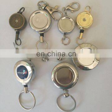 Silver Color Heavy Duty Metal Badge Reel With Steel Cord photo-2