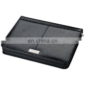 new portable PU planner notebook set with ipad container and cards/pen holder NOTEBO908 and mini calculator