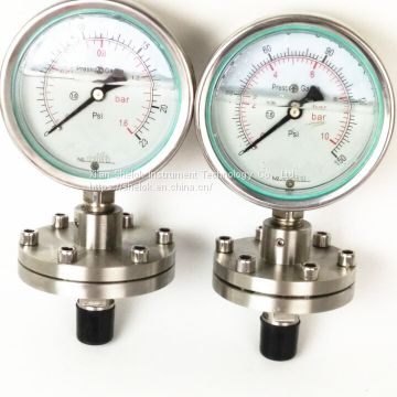 CE Manufacturer Oil Filled Diaphragm Stainless Steel Manometers, Pressure Gauges