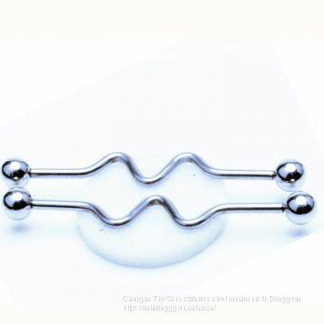 Factory Direct Sale, Aestheticism, Simple W Ear Scrape Ear Studs, Foreign Earrings, Body Piercing Ornaments photo-2