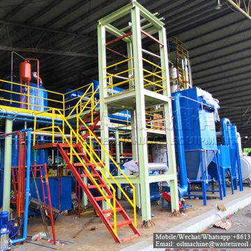 Waste Oil / Used car oil/ used engine oil To Diesel Distillation Machine Pyrolysis Oil to fuel Recycling Plant