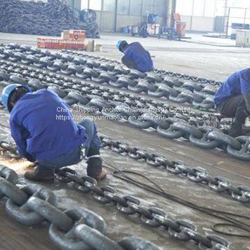 China largest marine ship anchor chain stockist with LR NK BV KR ABS CCS certificate