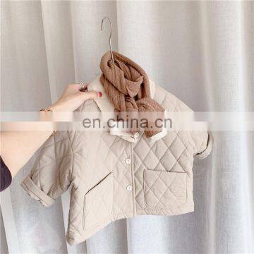 2020 children's autumn and winter clothing new children's Korean quilted jacket girls autumn cardigan cotton coat