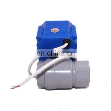 2 Way 3/4" NPT PVC CWX60P Cr05 With Signal Feedback Dn20 Manual Motor Ball Valve