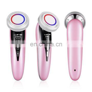 Factory Cheapest 5 in 1 Ultrasonic Rf Ems Led Beauty Machine Personal Care Facial Instrument for Women photo-3