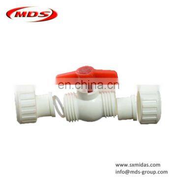 50mm Pvc Ppr Pipe Fitting Double Union Ball Valve White photo-6