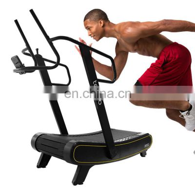 Jogging Gym Exercise Fitness self generating curved treadmill commercial running machine body building equipment