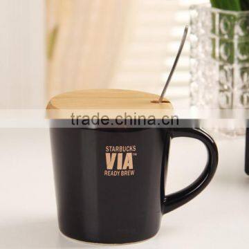 Starbucks black paint glass Mark cup