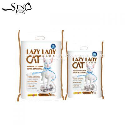 LAZY LADY/суперсклеивающийся бентонитовый котлета/шары/1-3.5 мм/кофейный/8 кг/цветной набор