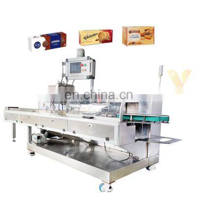 Automatic Box Cartoning Packing machine  for Butter Cookie bag