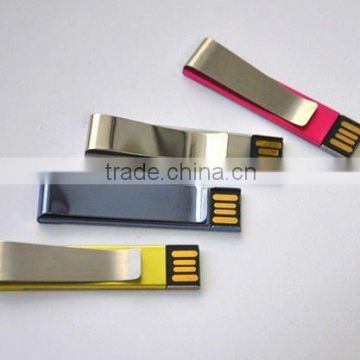 Top hot clip usb flash drive/usb stick